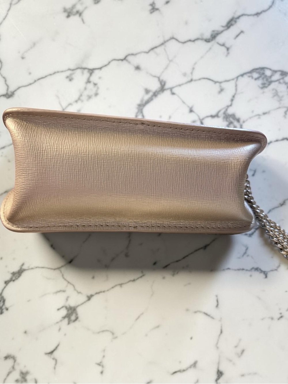 Furla EUC Julia Studded Metropolis Crossbody with Gold Studs & Chain - Picture 6 of 16